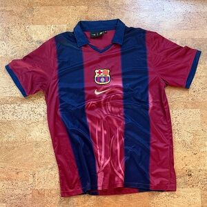 Barcelona Cactus Jack Travis Scott Men's Jersey in Red and Blue